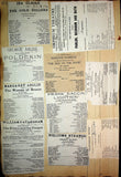 Theater - Large Program Clip Collection 1880-1925