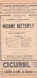 Theatre Royal de L´Opera - Cairo - Program Lot 1920s
