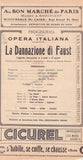 Theatre Royal de L´Opera - Cairo - Program Lot 1920s