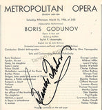 Thebom, Blanche - Autograph Photo and Program Lot