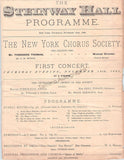Thomas, Theodore - Program and Clip Lot 1883-1885