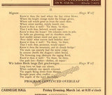 Thorborg, Kerstin - Signed Program New York 1940