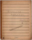 Timmings, William - Original Manuscript