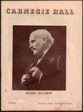 Toscanini, Arturo - Carnegie Hall Concert Program Missa Solemnis 1953