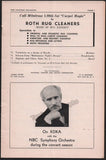 Toscanini, Arturo - Concert Program Pittsburgh 1950