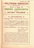 Toscanini, Arturo - Program and Playbill Collection 1915-1930
