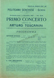 Toscanini, Arturo - Program and Playbill Collection 1915-1930