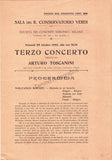 Toscanini, Arturo - Program and Playbill Collection 1915-1930