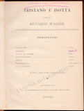 Tristano e Isotta Signed Score