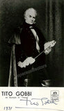 Gobbi, Tito - Signed Photo as Scarpia in Tosca + Signed Program