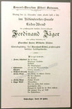 Jaeger, Ferdinand - Set of 2 Recital Programs 1900 and 1905