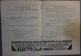 Klemperer, Otto - Krauss, Clemens - Pollak, Egon - Rosenstock, Joseph - Lot of 4 Mahler programs