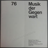 Souster, Tim - World Premiere Program Triple Music II, 1974