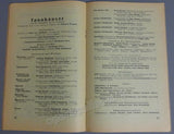 Tannhauser - Zopott Festival Program 1933