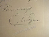 Wagner, Cosima - Large Signed Photograph 1896