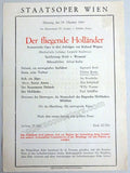 Wagner Operas at Vienna Staatsoper Programs 1942-44