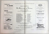 Wagner Opera Programs - Staatsoper Hamburg 1938-1940