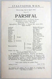 Wagner Opera Programs - Vienna Staatsoper 1942-1944