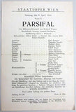 Wagner Opera Programs - Vienna Staatsoper 1942-1944