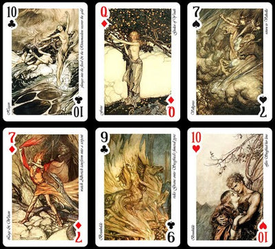Wagner´s Ring Cycle: Playing Cards with illustrations by Arthur Rackham