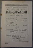Walter, Bruno - Berlin Philharmonic Orch - Set of 2 programs 1927-1930