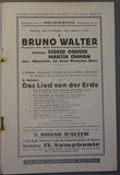 Walter, Bruno - Set of 2 programs Berlin Philharmonic Orchestra 1930-1931