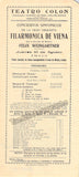 Weingartner, Felix with Vienna Philharmonic - Lot of 5 Playbills, 1922