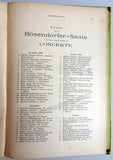 Wiener Theateralmanach 1900 - Overview of Opera & Concerts in Vienna 1898-1899