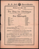 Vienna Hof-Opern Theater - Lot of 31 Opera Program-Playbills 1874-1937