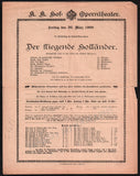 Vienna Hof-Opern Theater - Lot of 31 Opera Program-Playbills 1874-1937