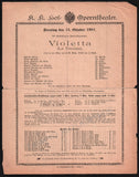 Vienna Hof-Opern Theater - Lot of 31 Opera Program-Playbills 1874-1937