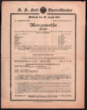 Vienna Hof-Opern Theater - Lot of 31 Opera Program-Playbills 1874-1937