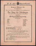Vienna Hof-Opern Theater - Lot of 31 Opera Program-Playbills 1874-1937