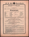 Vienna Hof-Opern Theater - Lot of 31 Opera Program-Playbills 1874-1937