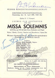 Vienna Opera - Lot of 42 Signed Programs, 1950s