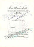 Vienna Opera - Lot of 42 Signed Programs, 1950s