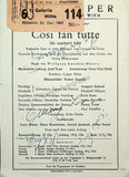 Vienna Opera - Signed Program Lot 1947-1949