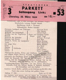 Vienna State Opera - Lot of 49 Programs 1941-1946