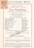 Vienna State Opera - Program Lot 1942-1944