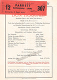 Vienna State Opera - Program Lot 1942-1944