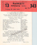 Vienna State Opera - Program Lot 1942-1944