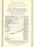 Vienna State Opera - Program Lot 1945-1955