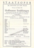 Vienna State Opera - Program Lot 1945-1955