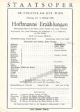 Vienna State Opera - Program Lot 1945-1955
