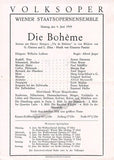 Vienna State Opera - Program Lot 1945-1955