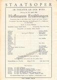 Vienna State Opera - Program Lot 1945-1955