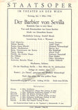 Vienna State Opera - Program Lot 1945-1955