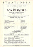 Vienna State Opera - Program Lot 1945-1955