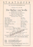 Vienna State Opera Program Lot 1946