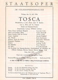 Vienna State Opera Program Lot 1946